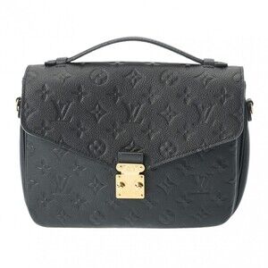 Louis Vuitton Empreinte Pochette Metis Noir Black Leather Handbag